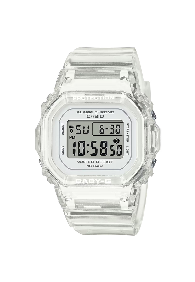 BABY-G Casio Baby-G Women's Digital Sport Watch BGD-565US-7DR Clear Resin Strap