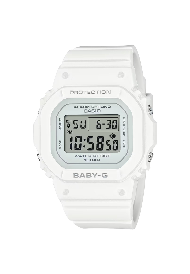 BABY-G Casio Baby-G Women's Digital Sport Watch BGD-565U-7DR White Resin Strap