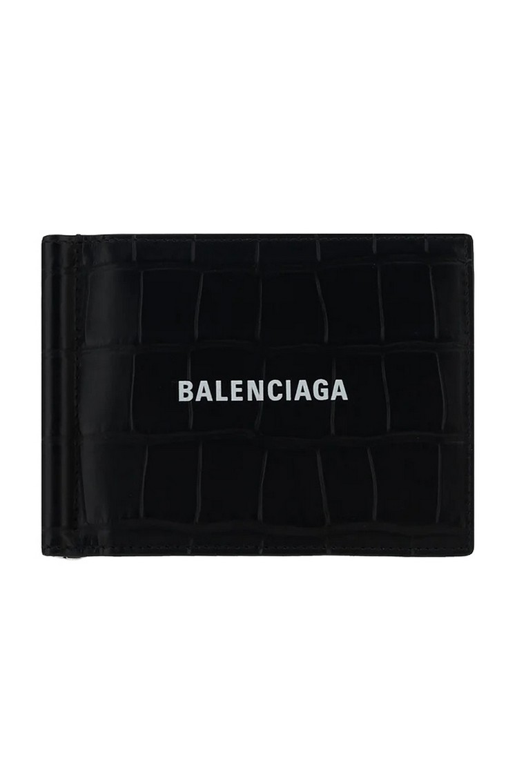 BALENCIAGA Balenciaga Money Clip Flip 兩折式皮夾(黑色)