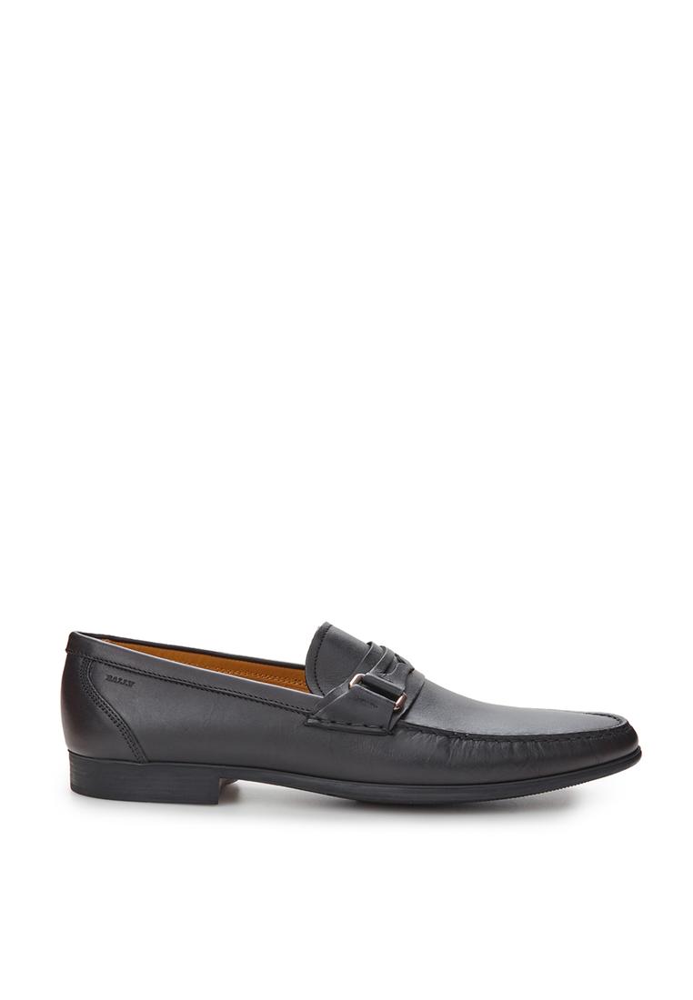 BALLY Bally Black Leather Loafer