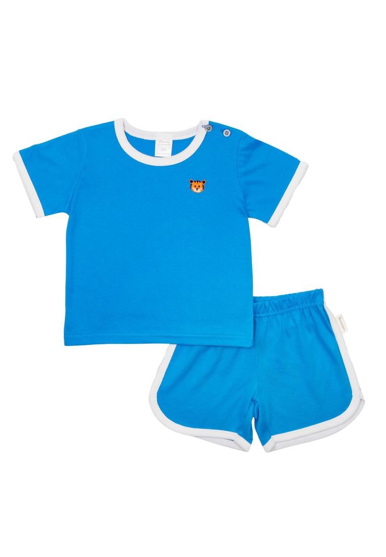 Beemores casual blue sport tee & shorts set