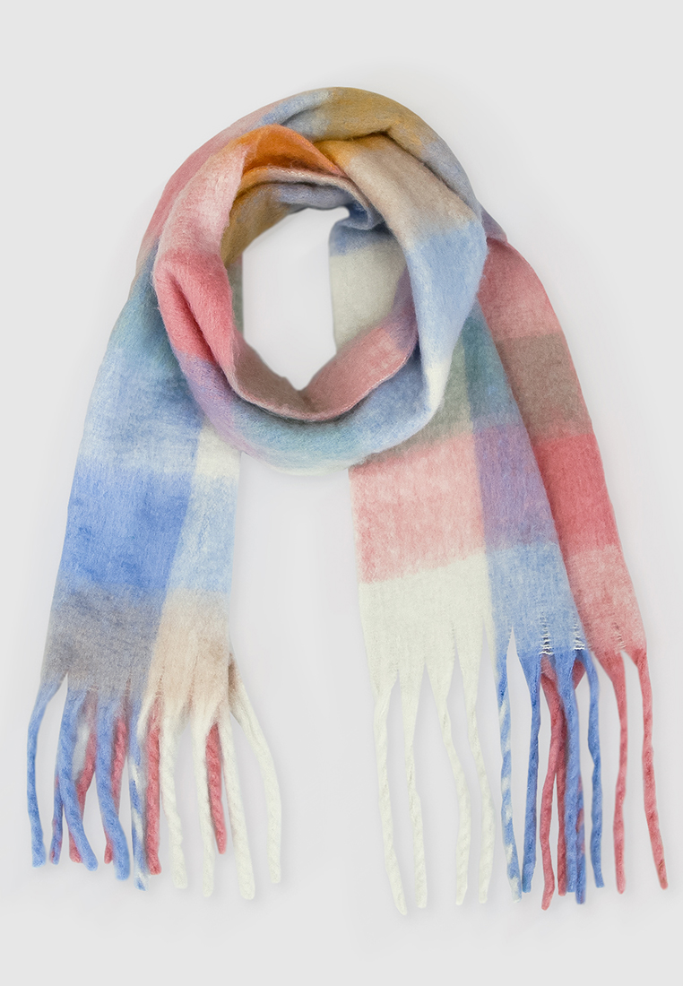 Belle & Bloom Vail Checkered Scarf - Candy