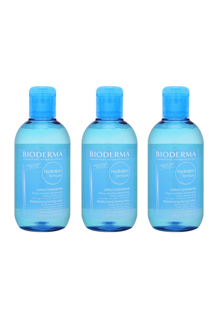 BIODERMA 3入 Hydrabio 水活保濕爽膚液 (敏感缺水肌膚) 250ml