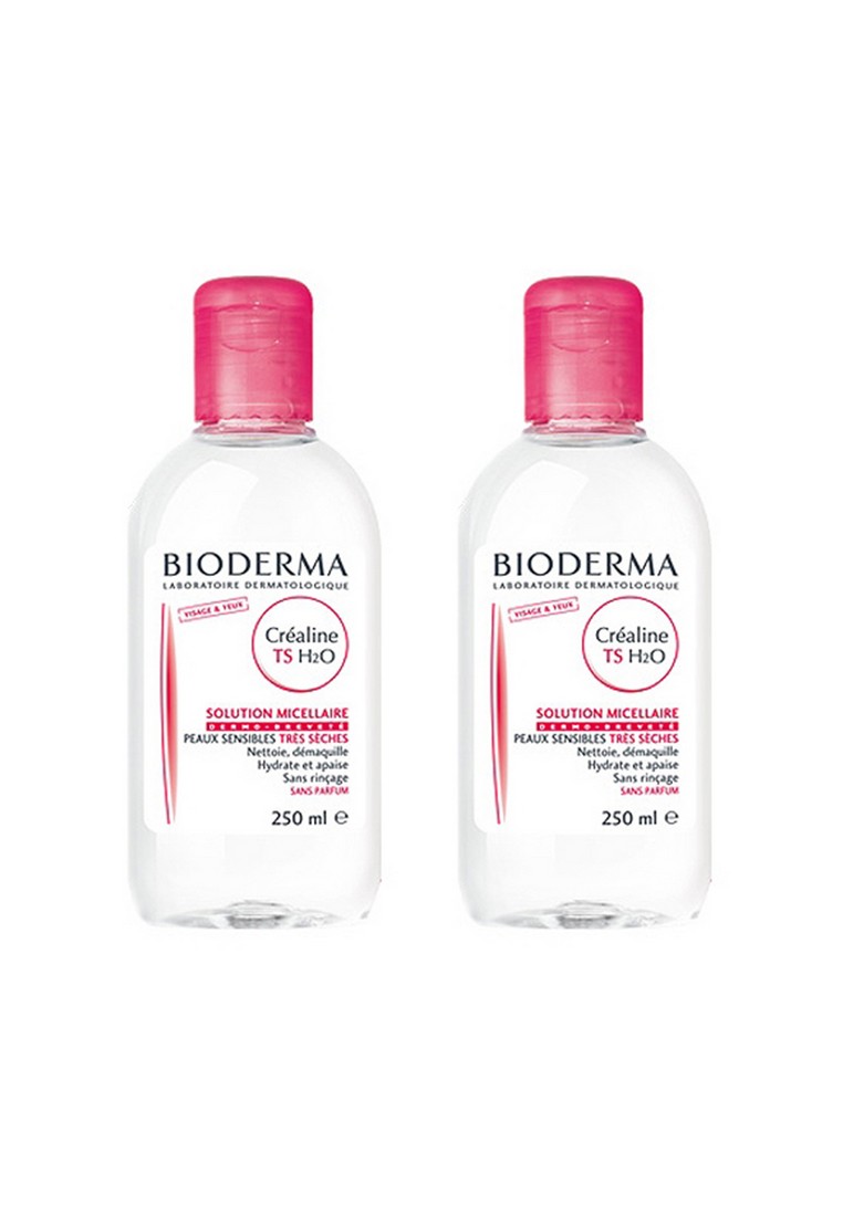 BIODERMA 2入 Créaline H2O 面及眼深層卸妝潔膚水 (極乾及敏感皮膚) 250ml