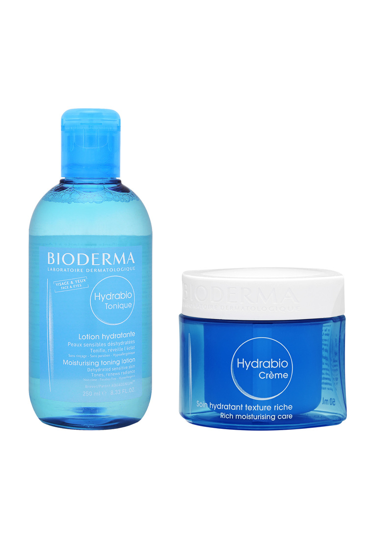 BIODERMA 2件套裝 Hydrabio 水活保濕爽膚液 250ml + 水活 透亮保濕晚霜 50ml