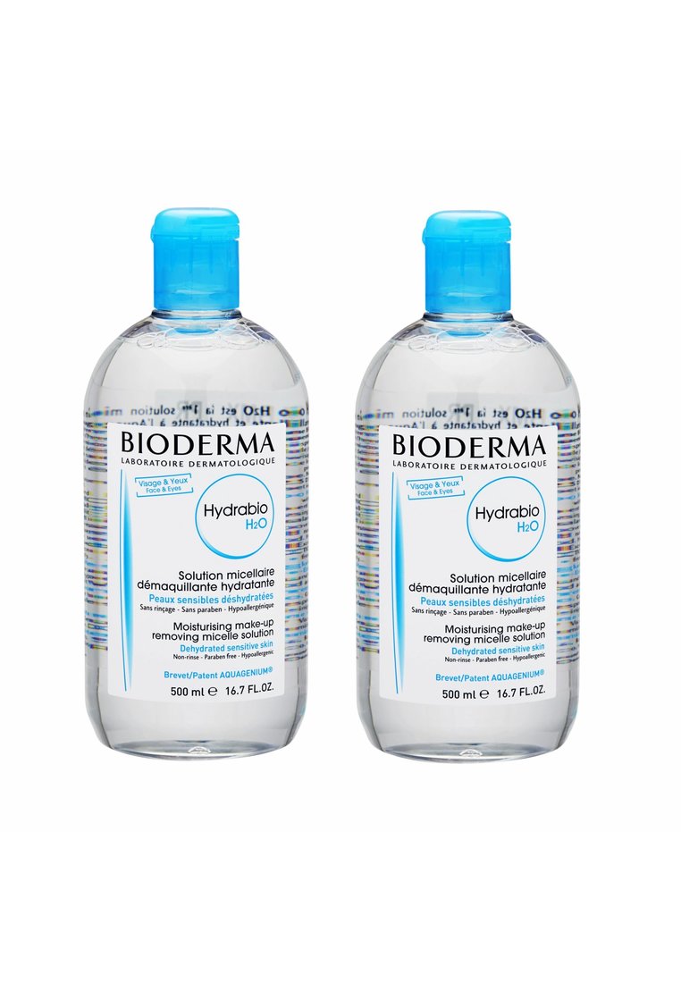 BIODERMA 2入 Hydrabio H2O 保濕卸妝潔膚水 500ml, 16.7fl.oz