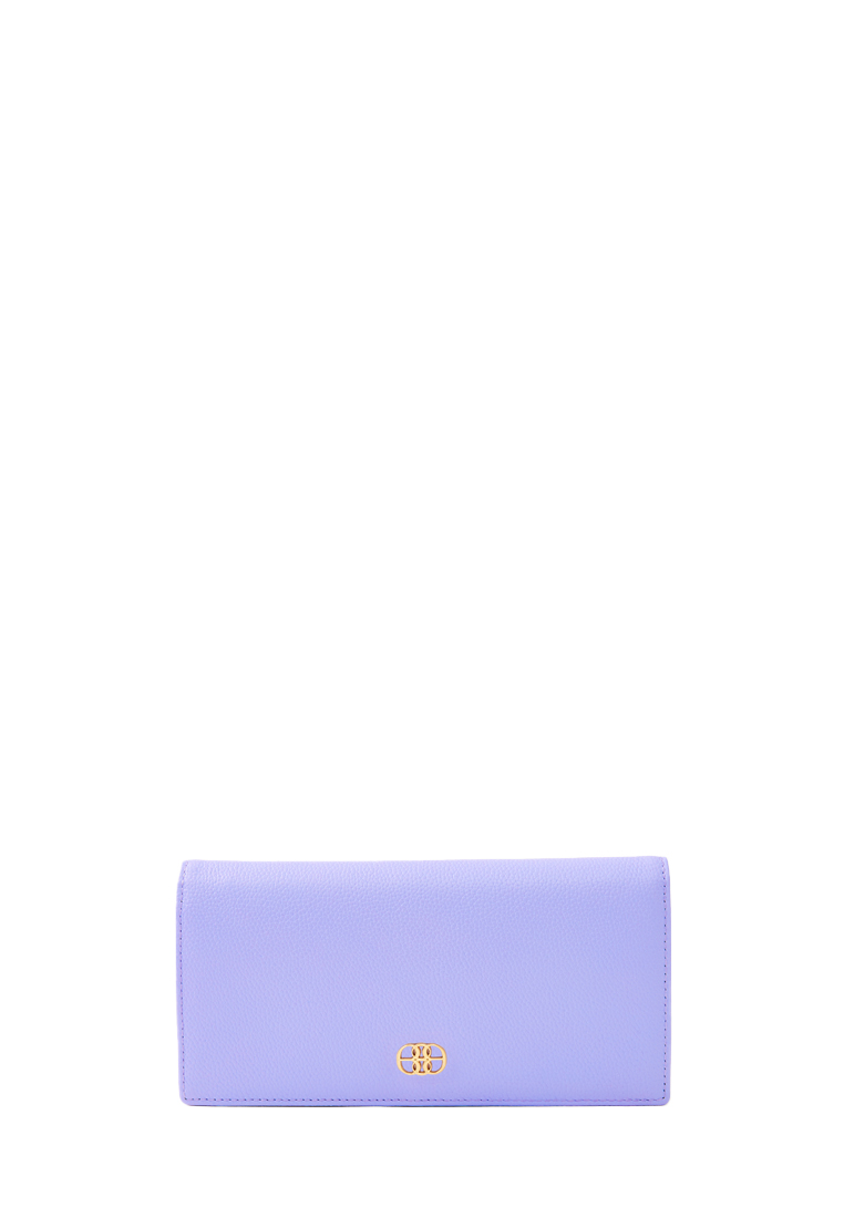 BONIA Purple Paste Aria Long 2 Fold Wallet