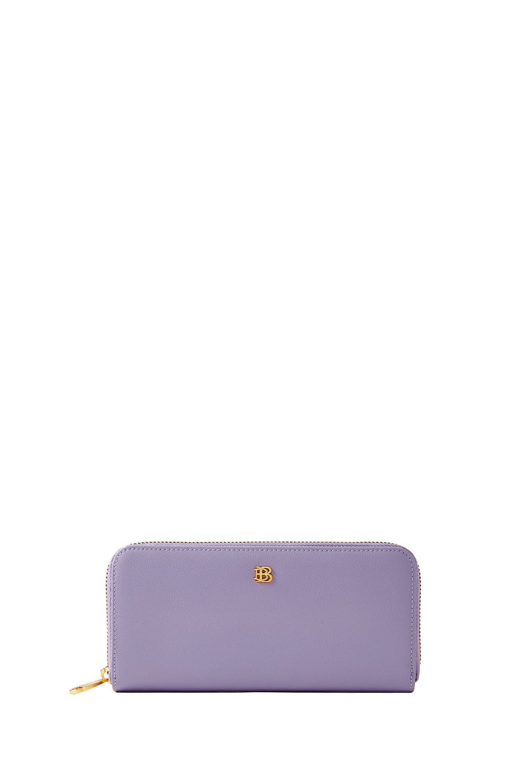 BONIA Purple Paste Cindy Long Zippered Wallet