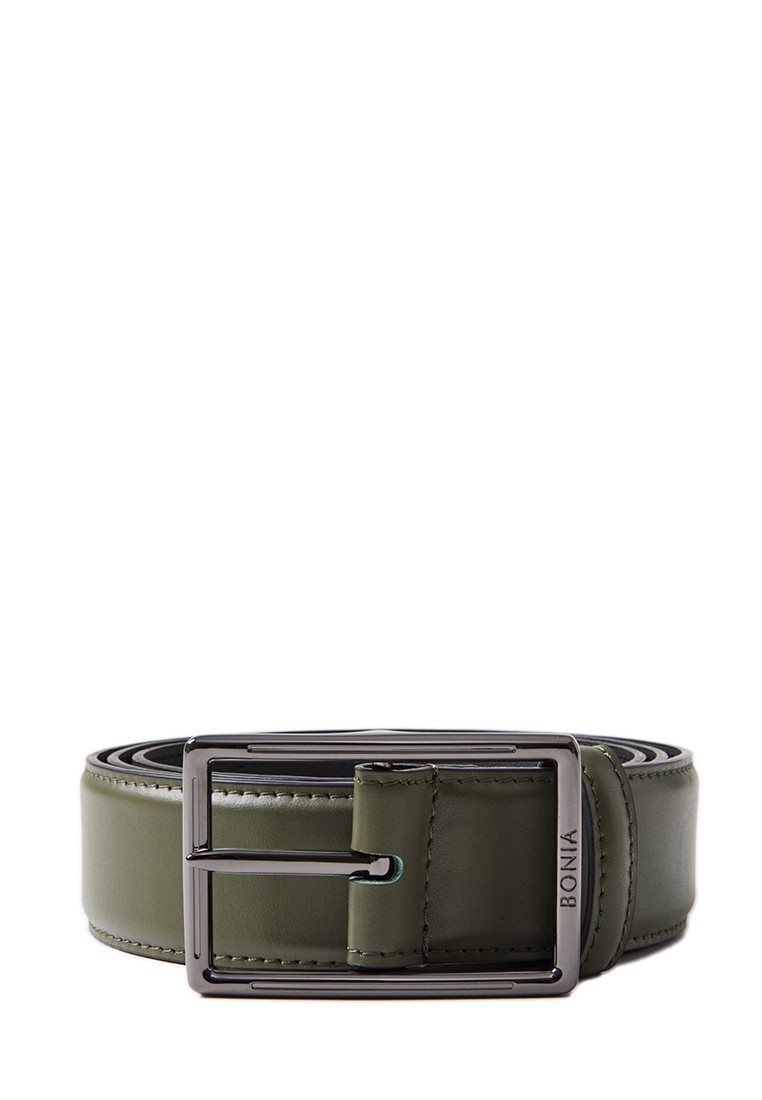 BONIA Burnt Green Colt Non-Reversible Leather Belt