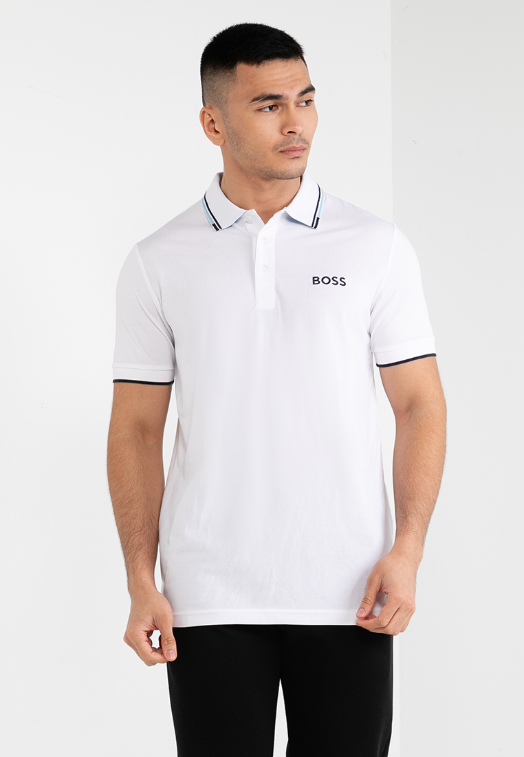HUGO BOSS - Contrast Cotton Polo Shirt