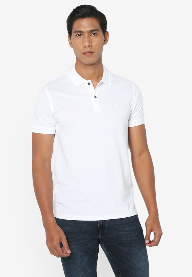 BOSS Prime Cotton Piqué Slim Fit Polo Shirt