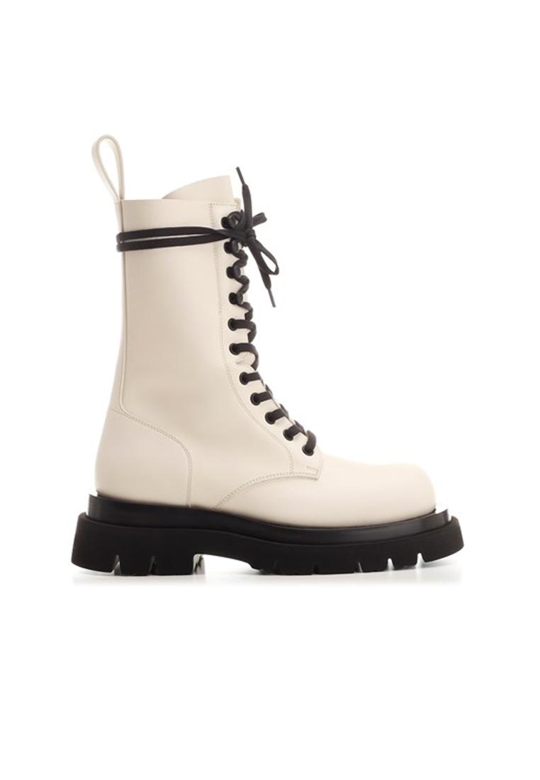 Bottega Veneta Lug Leather Boots - BOTTEGA VENETA - White