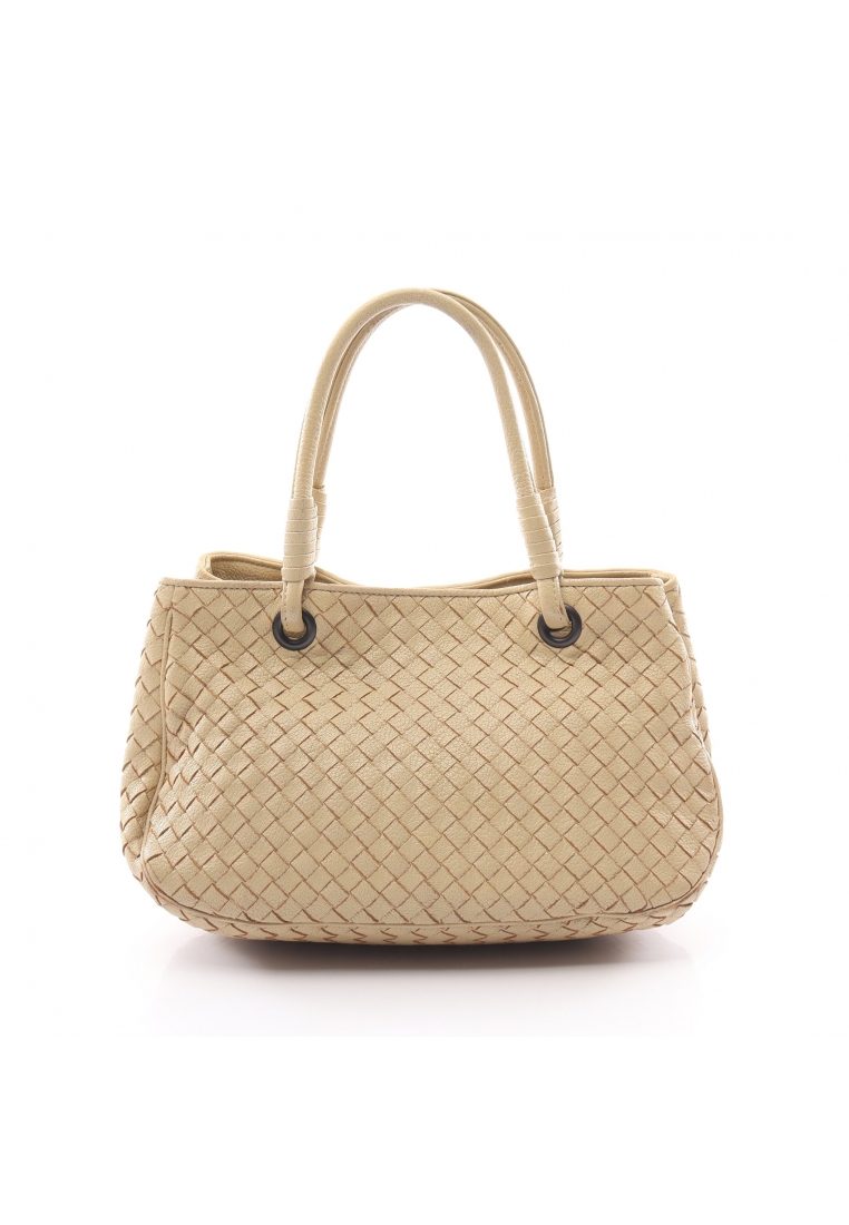 二奢 Pre-loved BOTTEGA VENETA Intrecciato Handbag leather beige