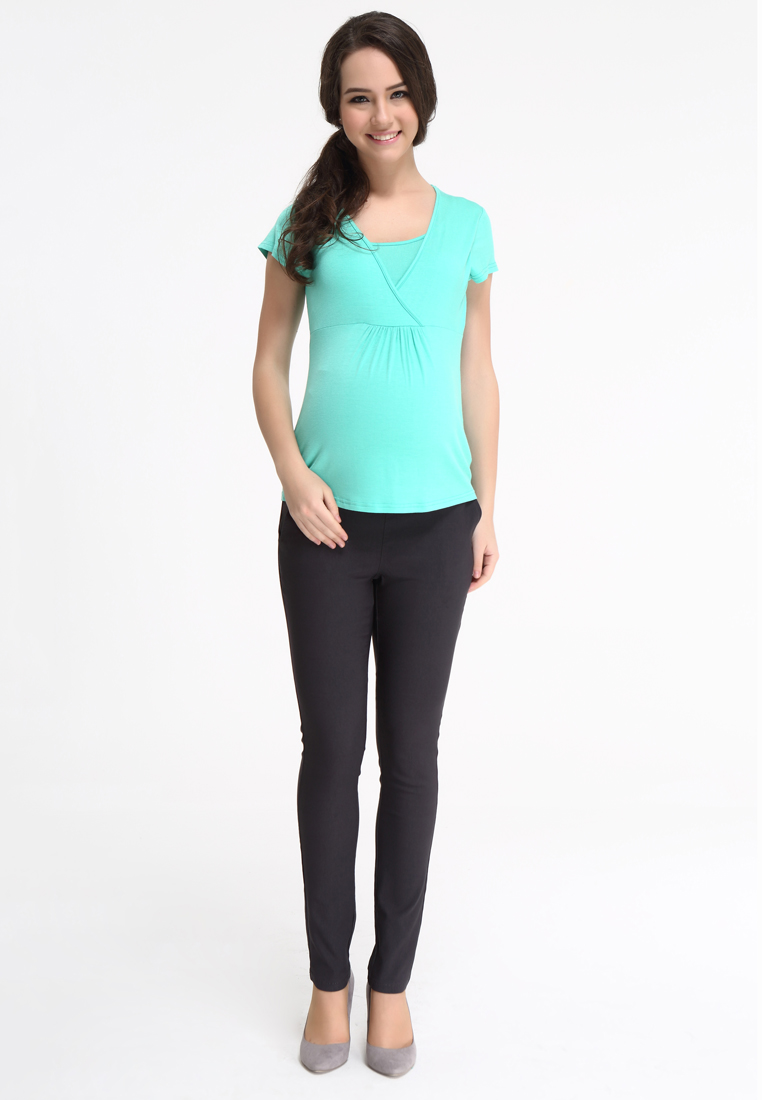 Bove by Spring Maternity Woven Slim Skinny Super Stretch Pants