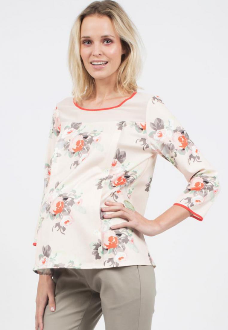 Bove by Spring Maternity Belen Woven Long Sleeved Printed Top