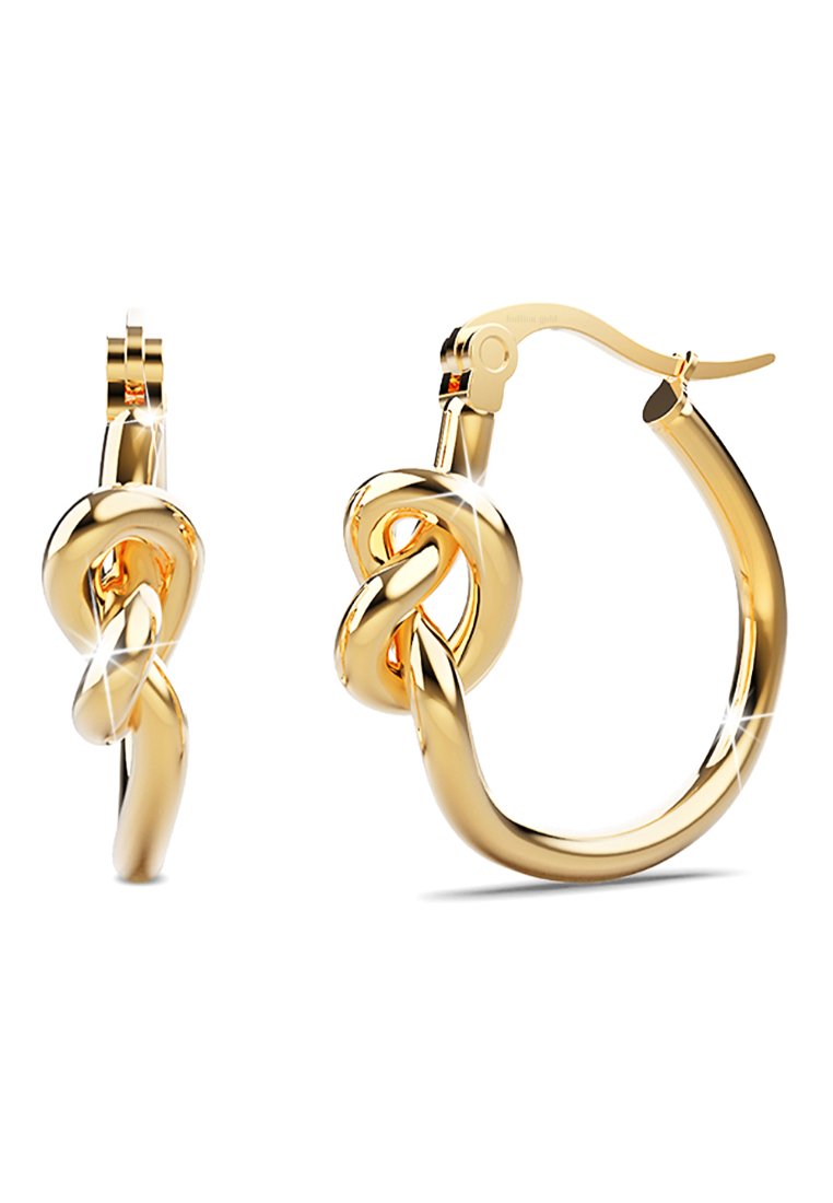 Bullion Gold BULLION GOLD Golden Knot Hoop Earrings Extra Large