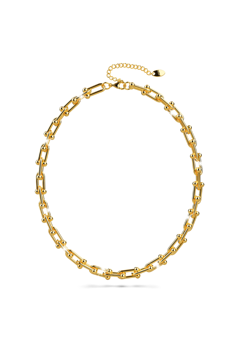 BULLION GOLD Bullion Gold U-Link Hardwear Connector Necklace in Gold
