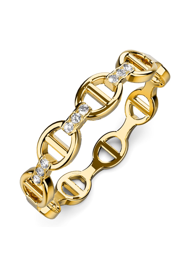 Bullion Gold BULLION GOLD Daphne Link Ring In Gold