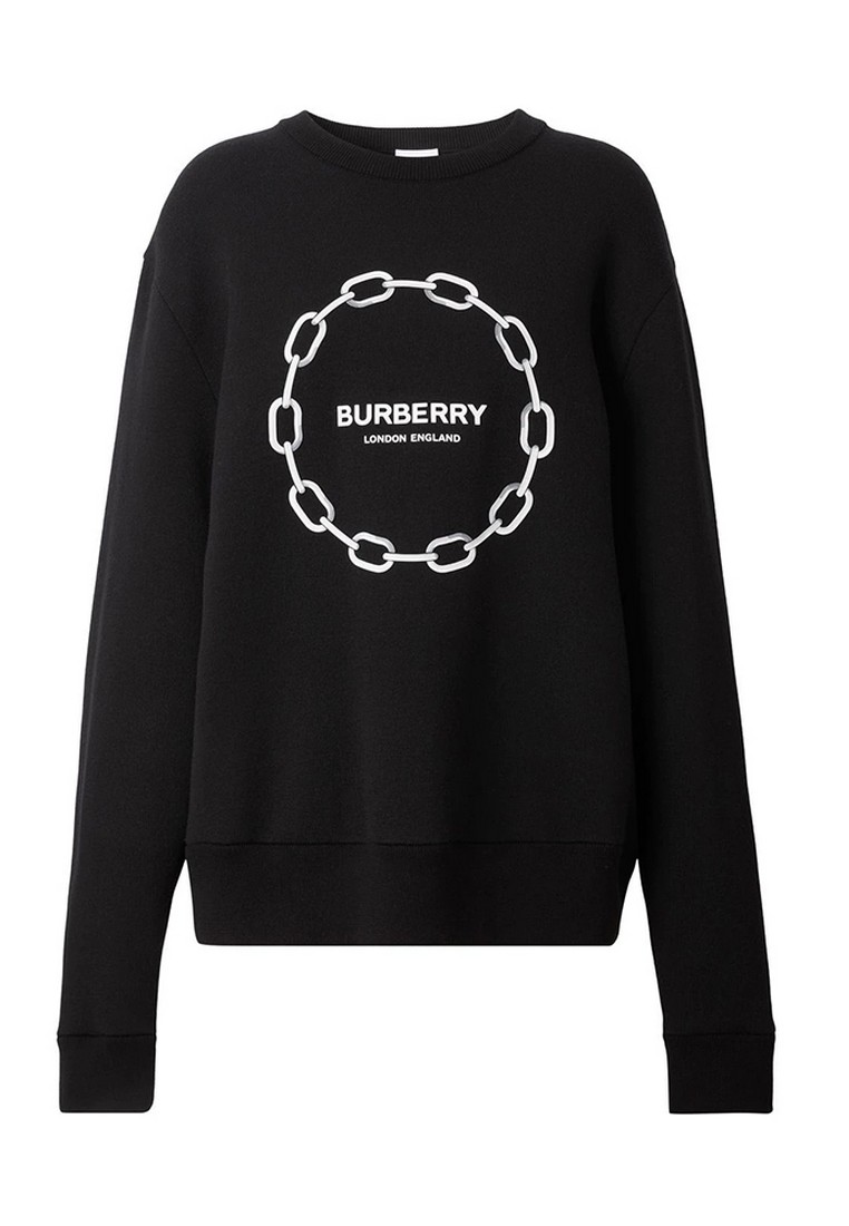 BURBERRY Burberry Chain Printed 針織毛衣(黑色)