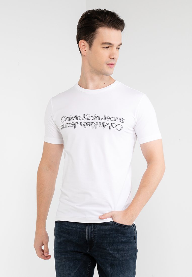 Movements Glitched Logo Slim Tee - Calvin Klein Jeans