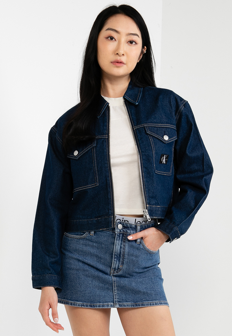 Crop Denim Jacket - Calvin Klein Jeans