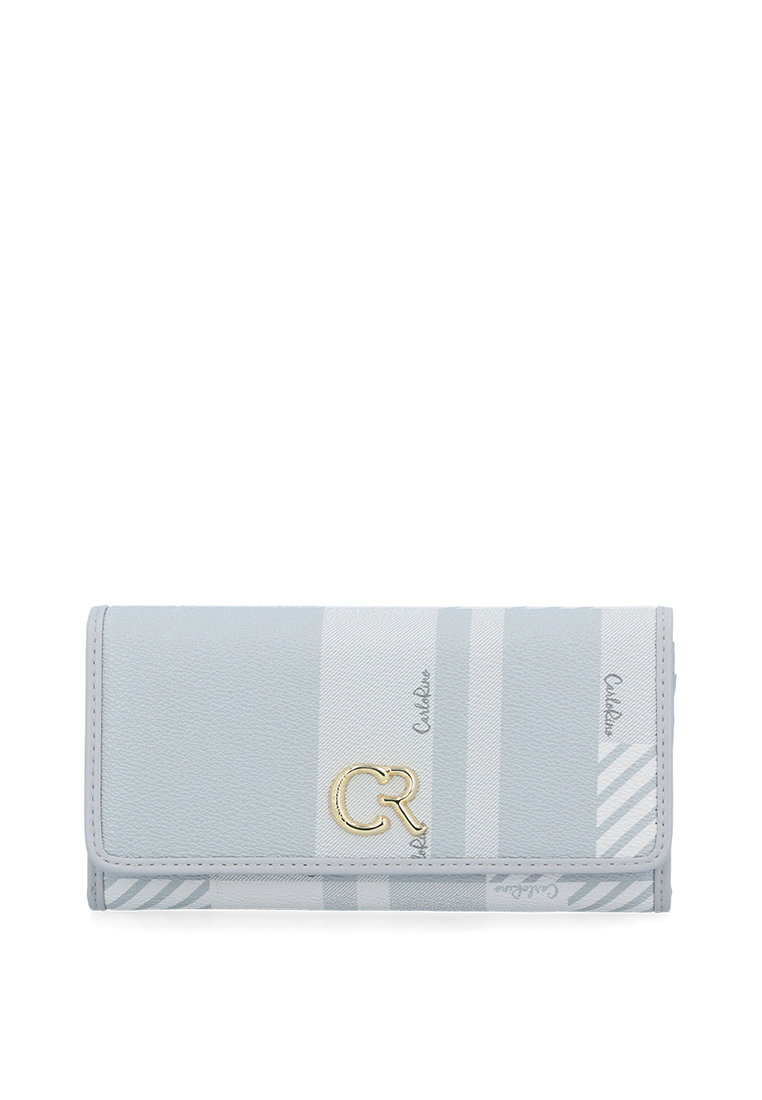 Carlo Rino Medium Grey Glen 2-Fold Wallet