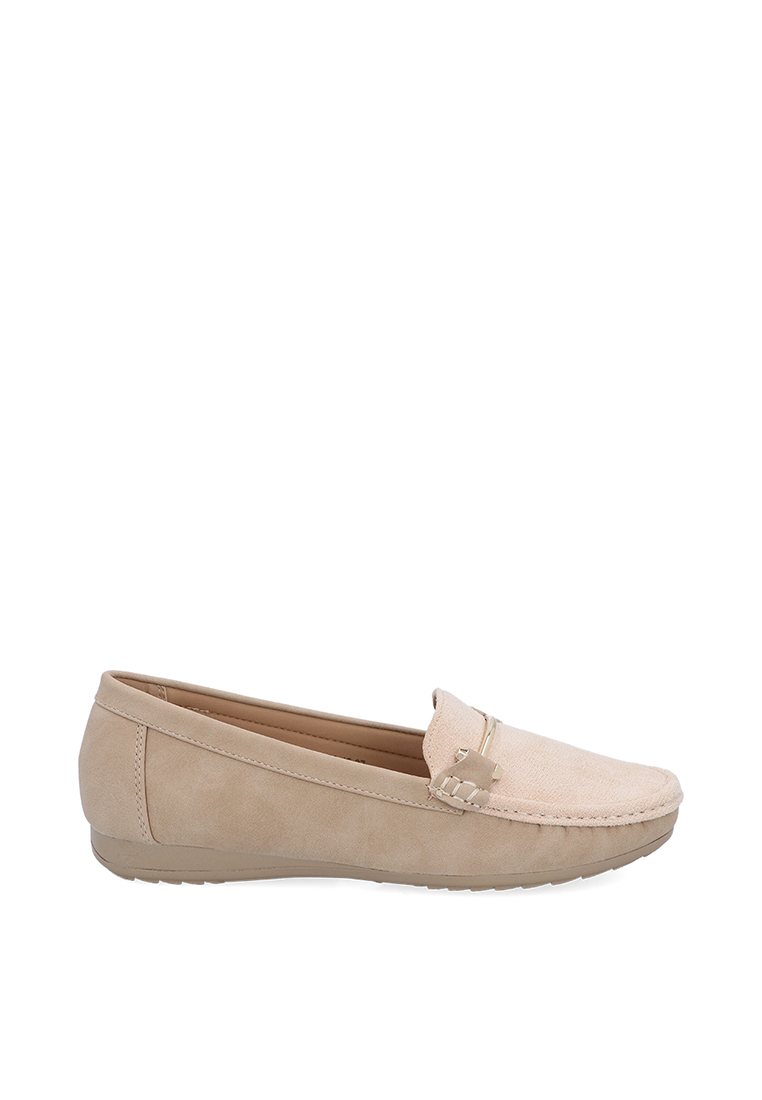 Carlo Rino Medium Beige Candace Suede Loafers