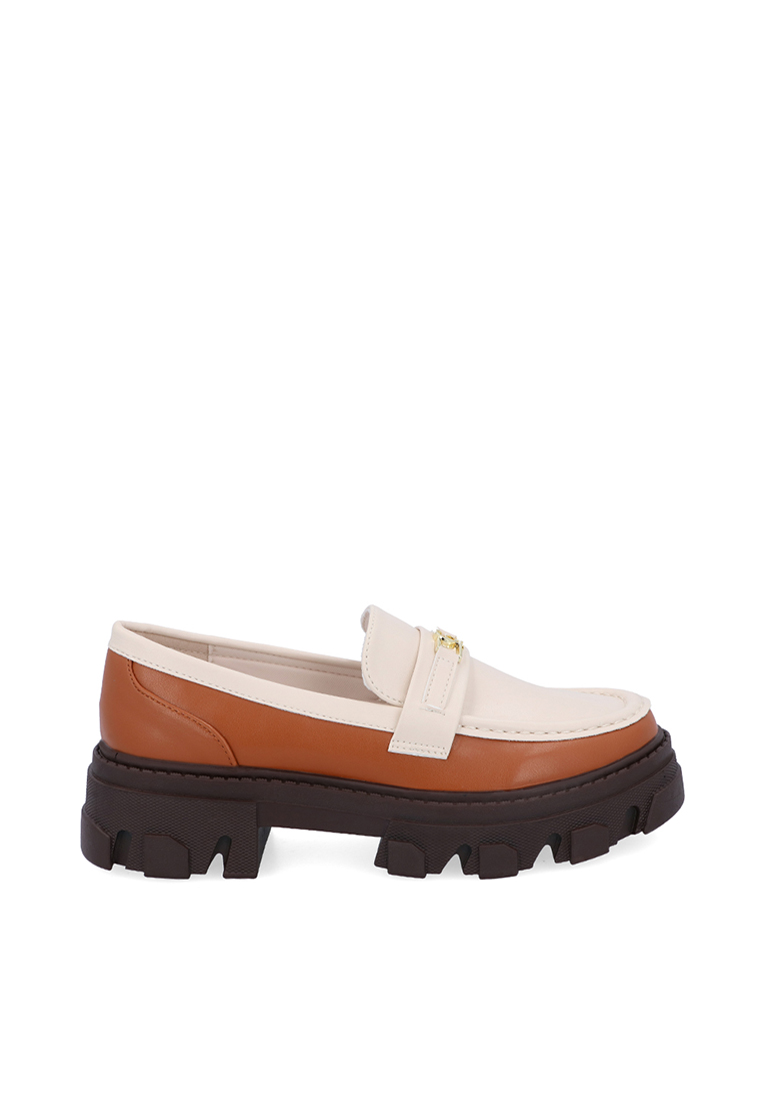 Carlo Rino Brown Amélie Tri-layer Loafers