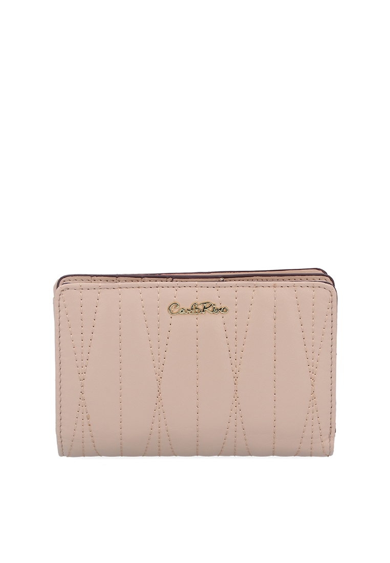 Carlo Rino Nude Clarissa Quilted Wallet