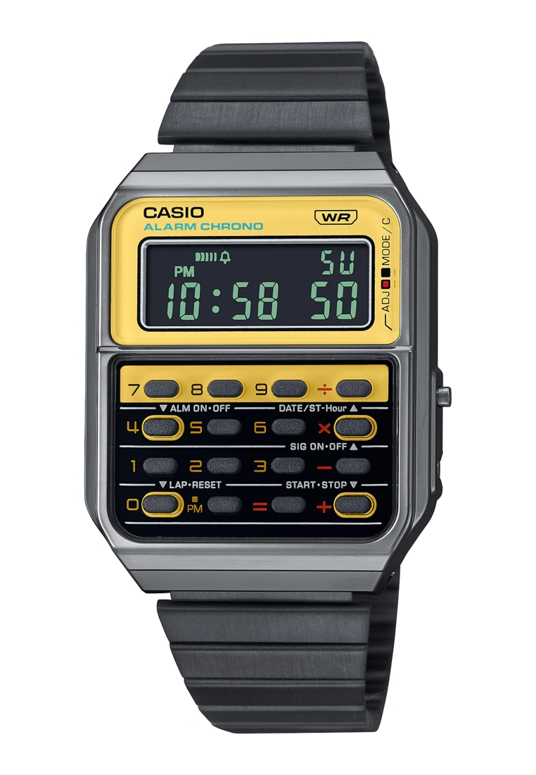 Casio Steel Calculator Watch (CA-500WEGG-9B)