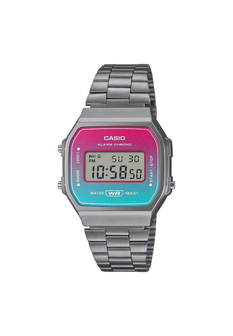 Casio Digital Stainless Steel Watch (A168WERB-2A)