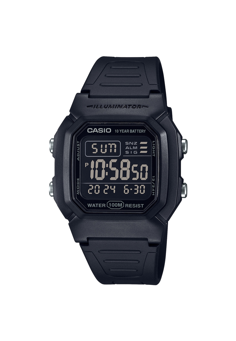 Casio Men's Digital Watch W-800H-1B Black Resin Strap Sport Watch