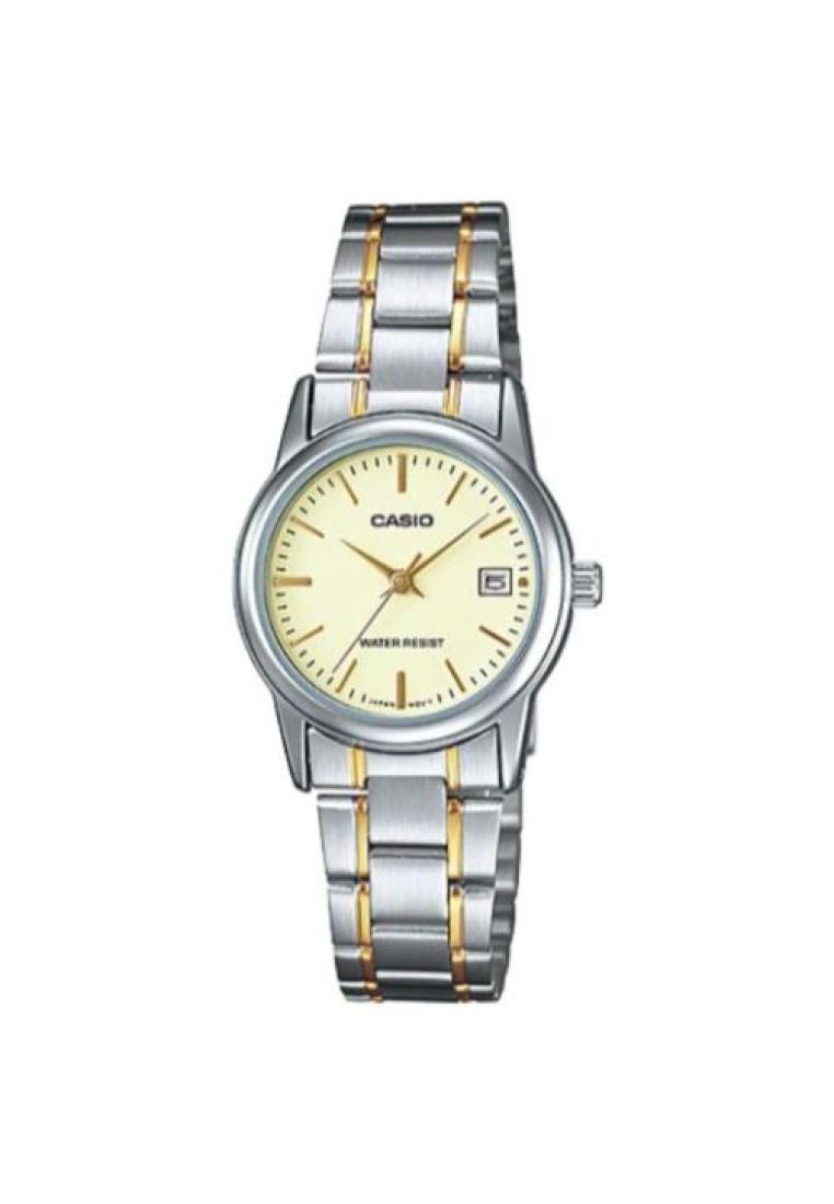 Casio Women's Analog LTP-V002SG-9A Stainless Steel Band Gold Watch