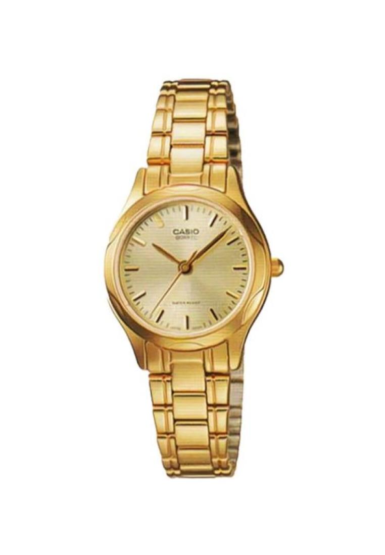 CASIO Casio Women's Analog Watch LTP-1275G-9A Gold Stainless Steel Band Watch for ladies