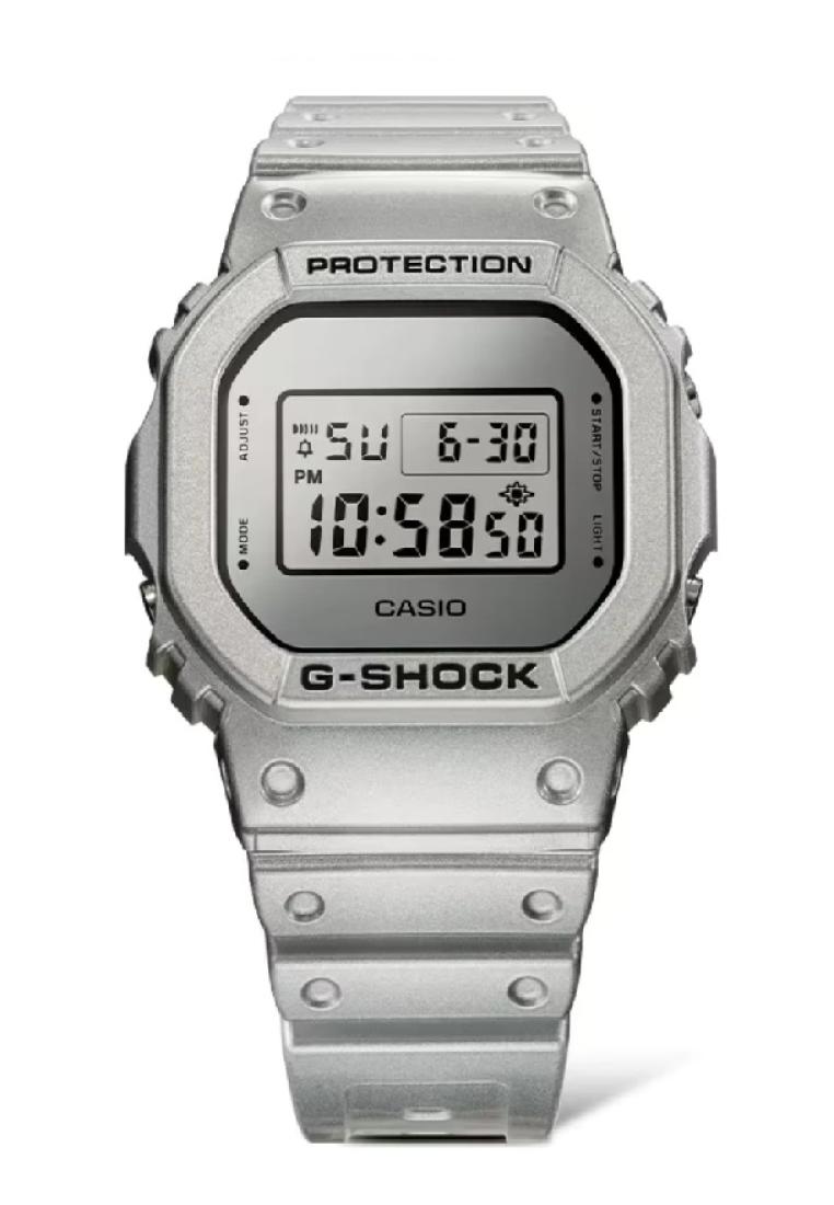 Casio G-Shock 5600 Series Silver Resin Strap Men Watch DW-5600FF-8DR
