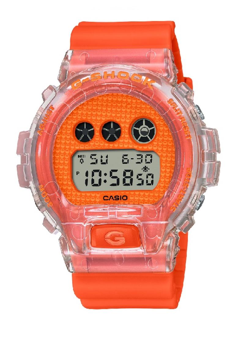 CASIO Casio G-Shock Digital Orange Resin Strap Unisex Watch DW-6900GL-4DR