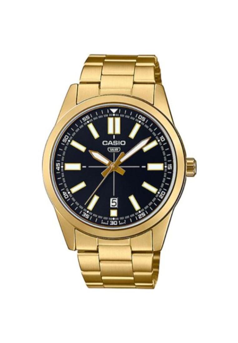 CASIO Casio Men's Analog Watch MTP-VD02G-1E Gold Stainless Steel Watch