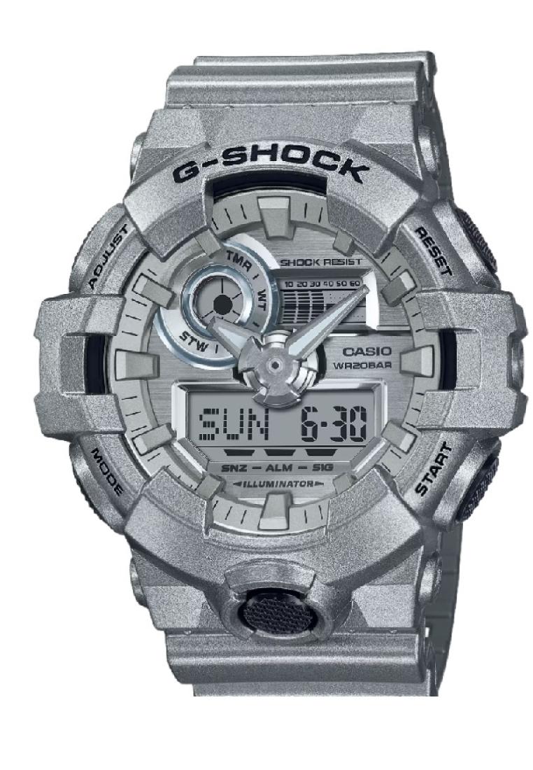 Casio G-Shock Digital-Analogue Silver Resin Strap Men Watch GA-700FF-8ADR