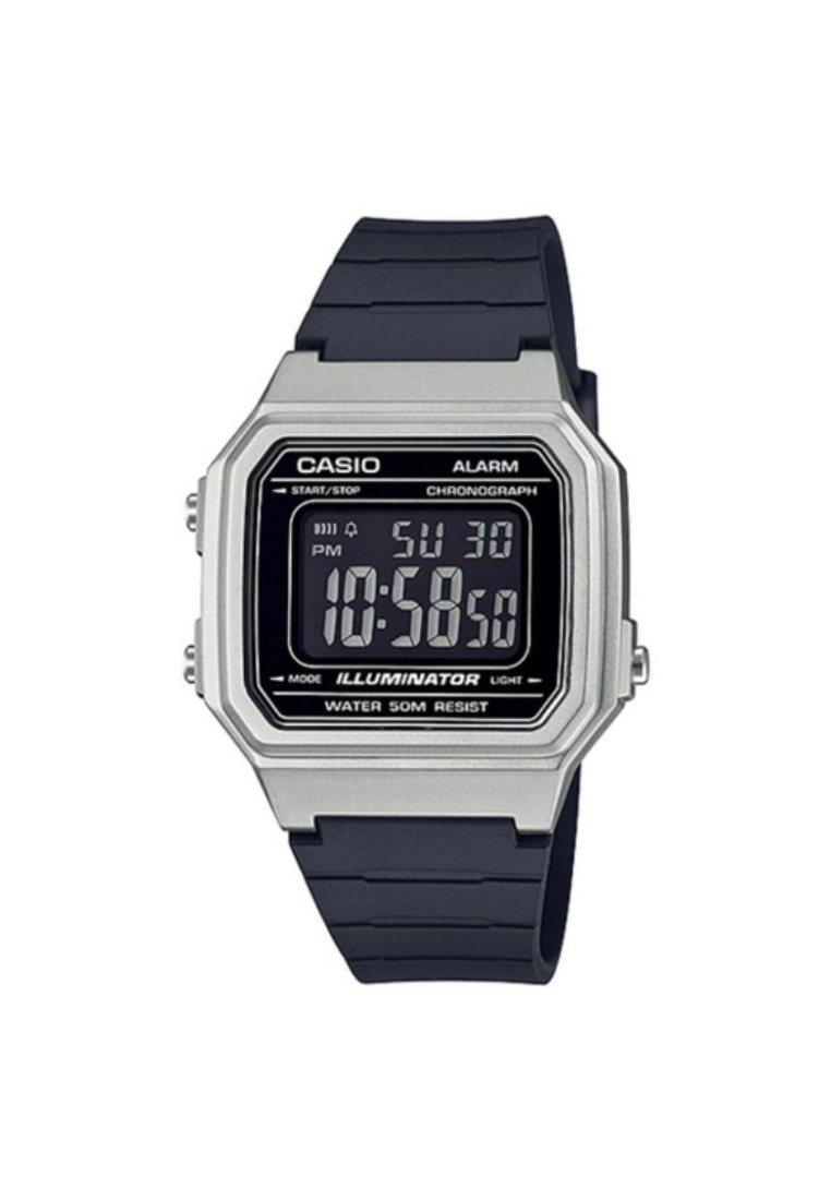 CASIO Casio General Digital Black Resin Strap Unisex Watch W-217HM-7BVDF