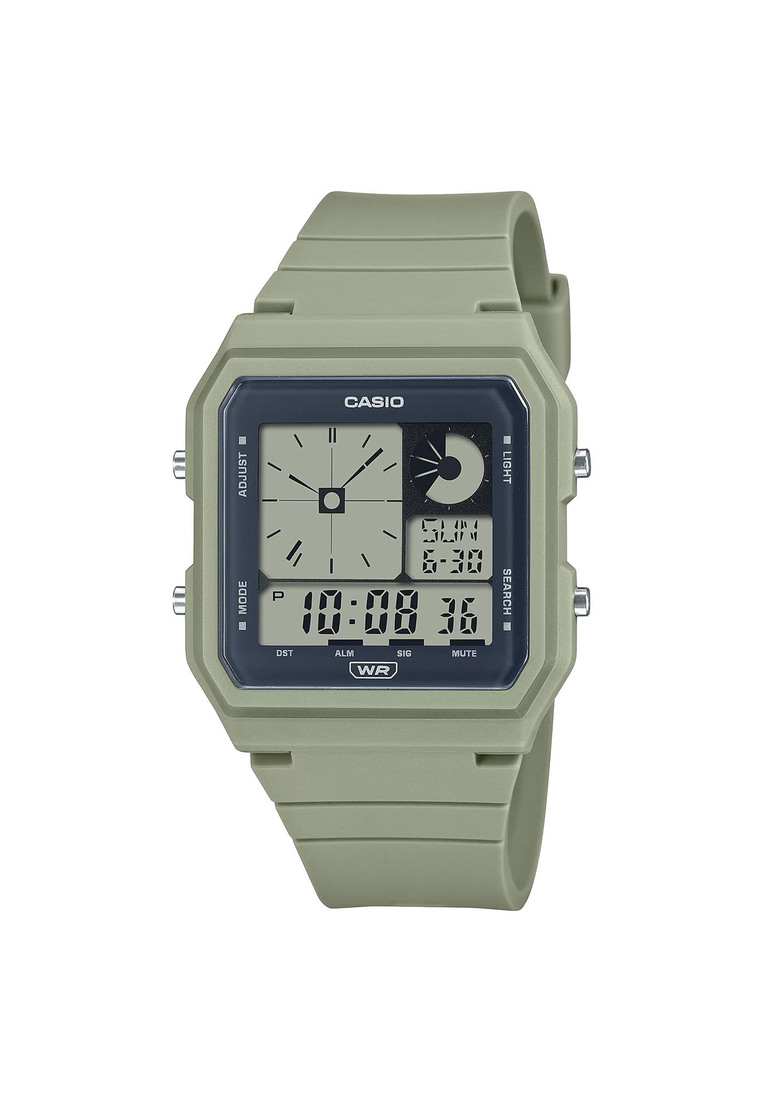 Casio Pop Series LF-20W-3A Men's Digital Sports Watch with Green Resin Band