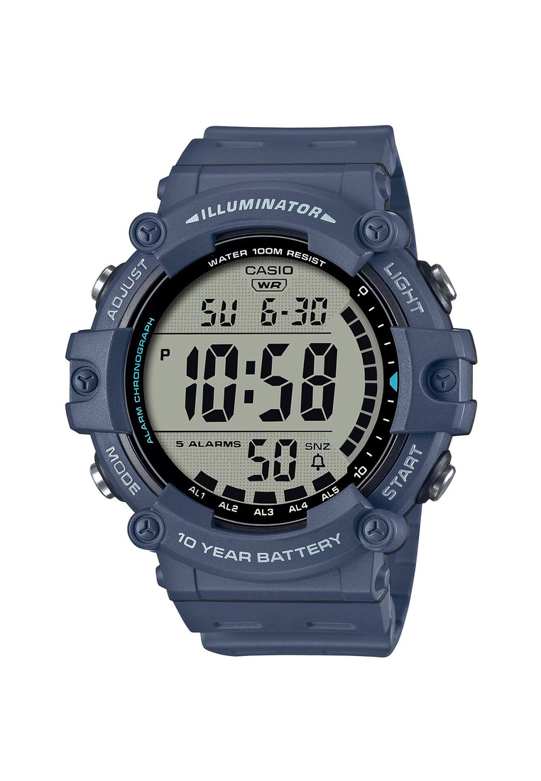 CASIO Casio AE-1500WH-2AV Sport Men's Digital Watch with Blue Resin Band