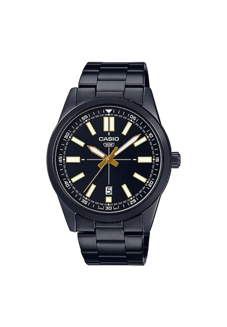 Casio General MTP-VD02B-1EUDF Black Dial Stainless Steel Men's Watch