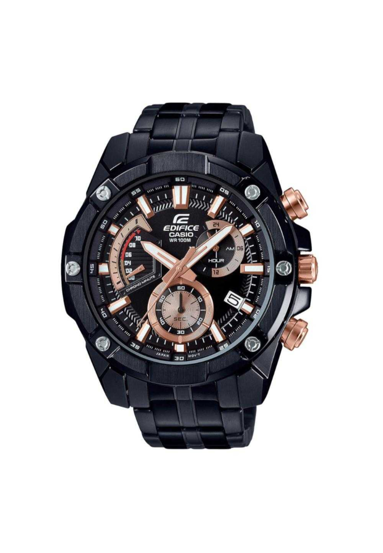 Casio Edifice Chronograph Black Stainless Steel Men's Watch EFR-559DC-1AVUDF