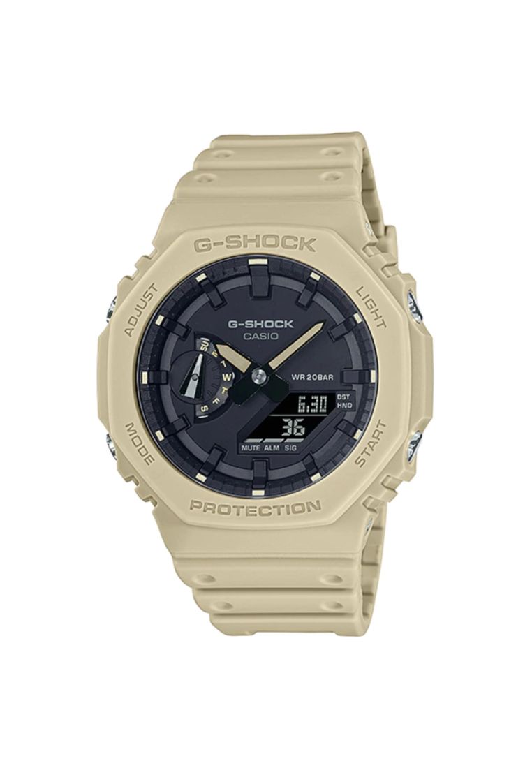 CASIO Casio G-Shock Analog Digital Beige Resin Strap Men's Watch GA-2100-5ADR-P