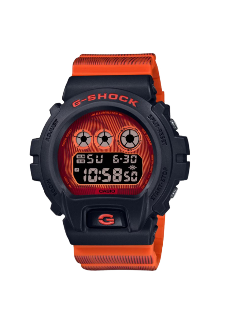 Casio G-Shock Digital Red Resin Strap Men Watch DW-6900TD-4DR
