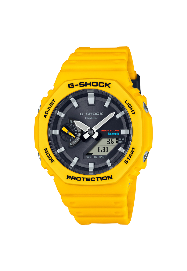 Casio G-Shock Yellow Resin Strap Men Watch GA-B2100C-9ADR-P