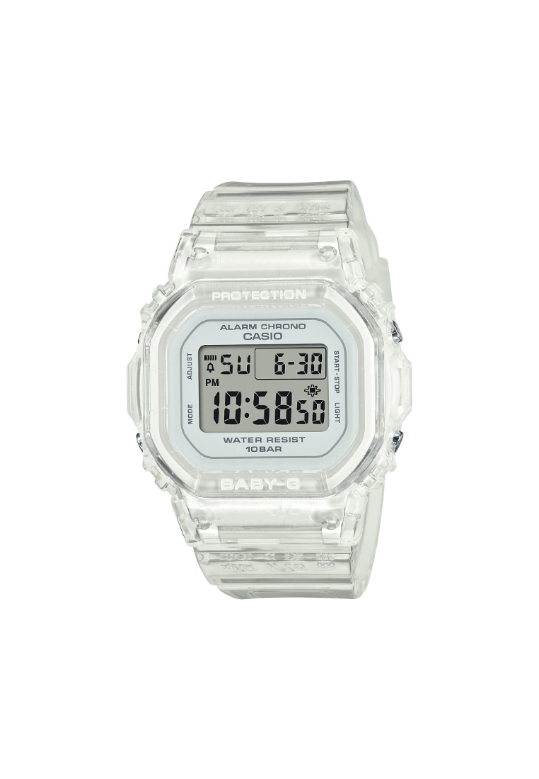 Casio Baby-G Digital White Resin Strap Women Watch BGD-565S-7DR