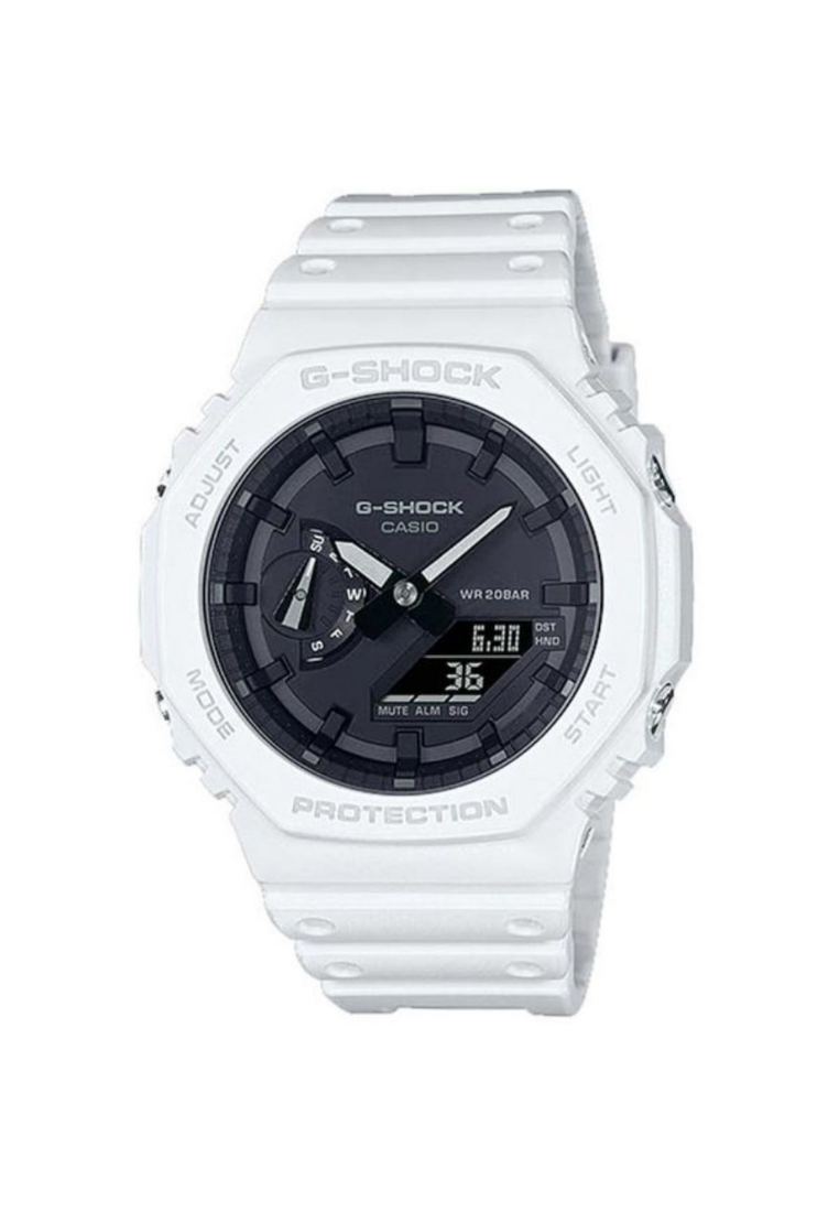 CASIO Casio G-Shock Analog Digital White Resin Strap Men's Watch GA-2100-7ADR-P