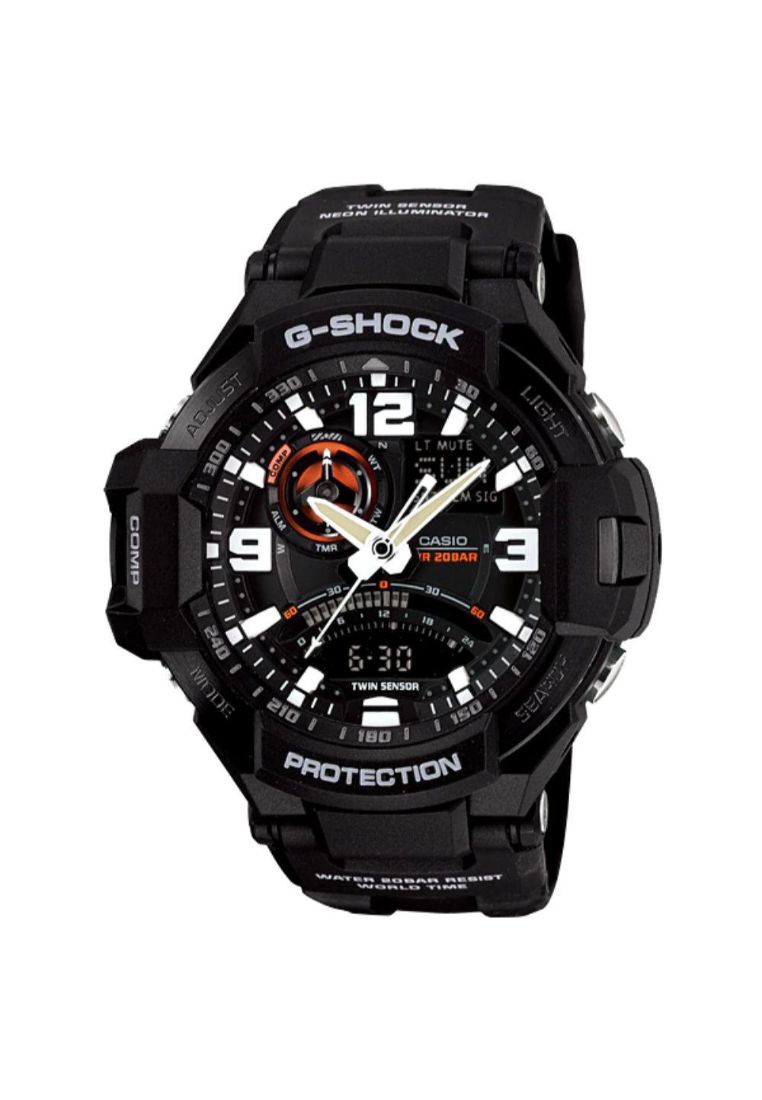 casio casio g-shock ga-1000-1adr gravity master unisex's watch