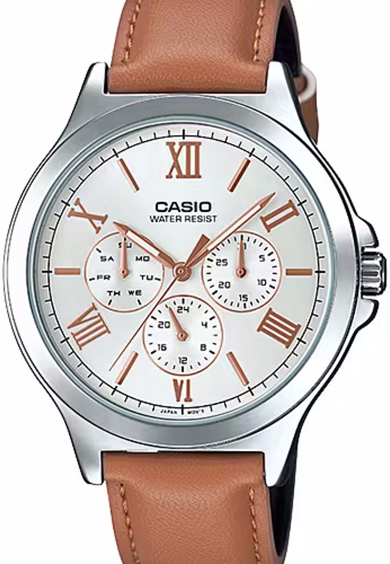 CASIO Casio Analog Leather Watch (MTP-V300L-7A2)